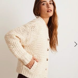 Madewell bomber style cardigan